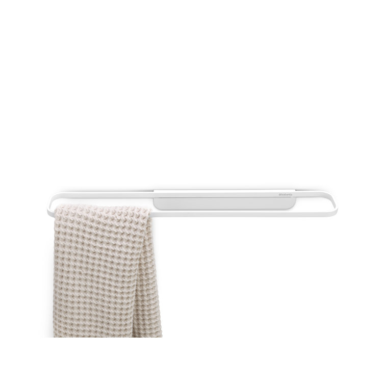 Mineral Fresh White Steel Wall Mounted Towel Rail
