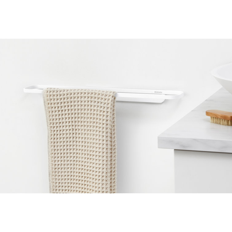 Mineral Fresh White Steel Wall Mounted Towel Rail