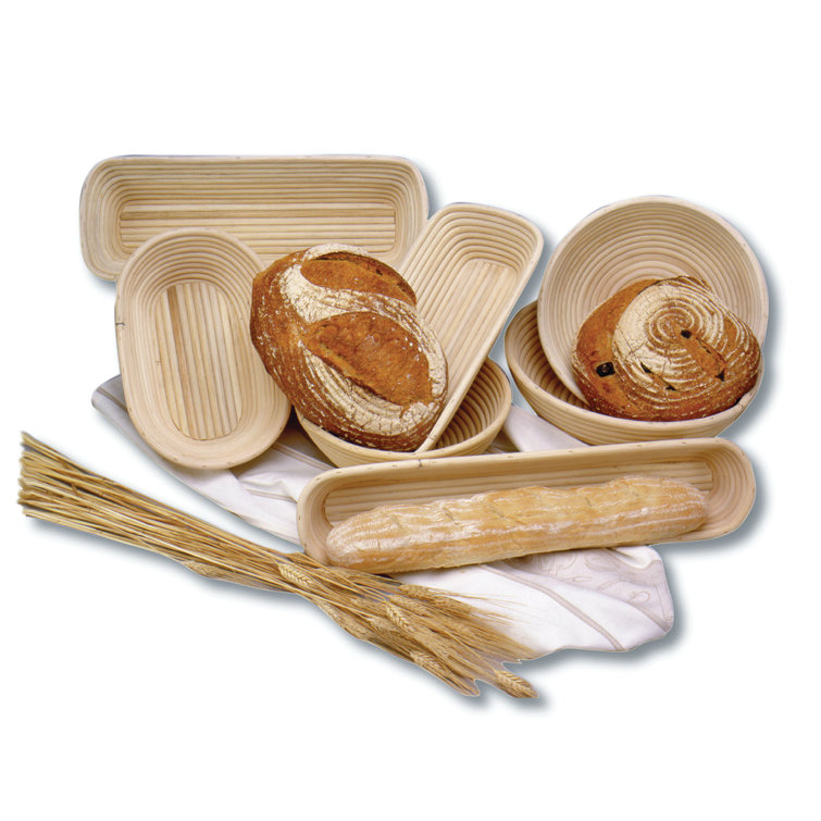 Natural Rattan Oval Kids Food Serving Basket