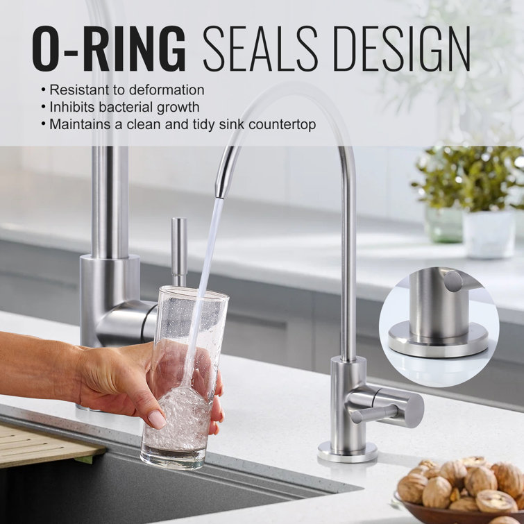 Brushed Nickel High-Arc Kitchen Faucet with Pull-Out Spray