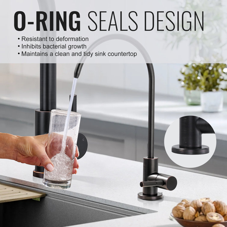 Oil Rubbed Bronze High-Arc Kitchen Faucet with Pull-out Spray