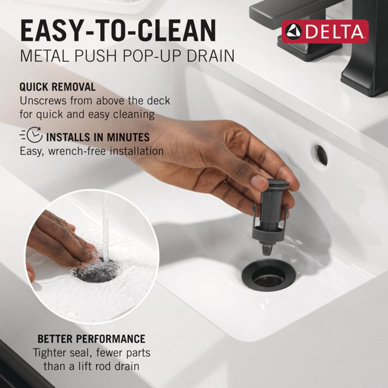 Delta Nicoli Matte Black Single Handle Bathroom Faucet