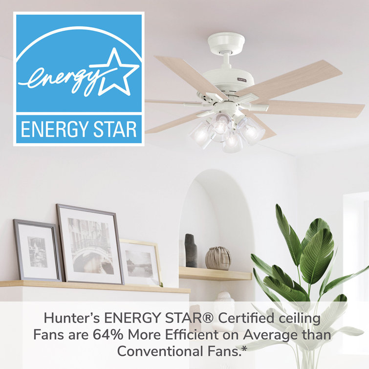 Fonthill 52-Inch Brushed Nickel Ceiling Fan with Light and Remote