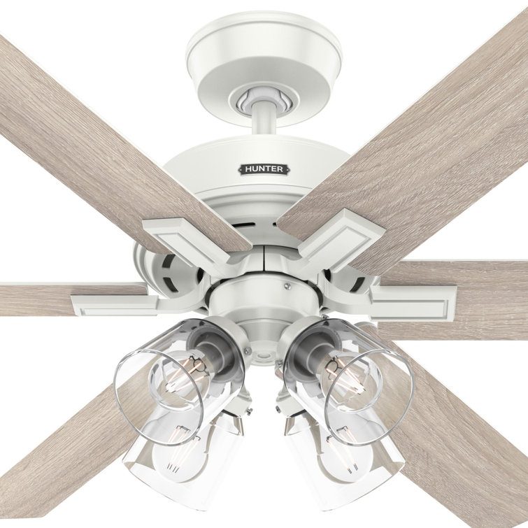 Fonthill 52-Inch Brushed Nickel Ceiling Fan with Light and Remote