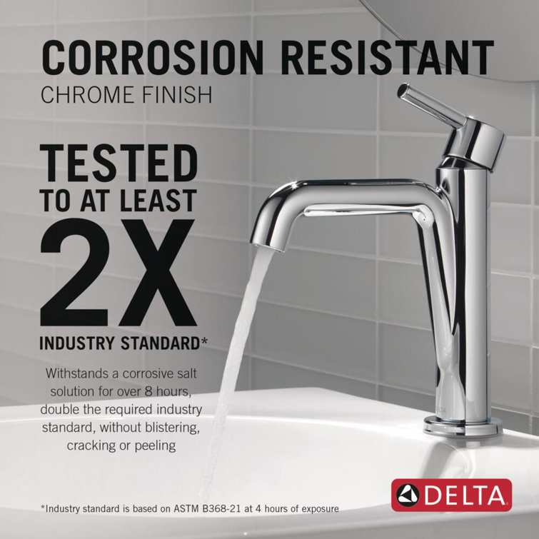 Nicoli Chrome Single Handle Bathroom Faucet with Drain Assembly