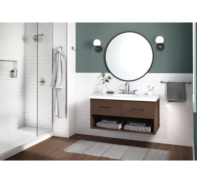 Delta Nicoli Matte Black 3-Hole Widespread Bathroom Faucet with Drain