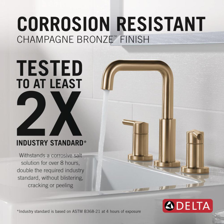 Delta Nicoli Champagne Bronze 2-Handle Widespread Bathroom Faucet