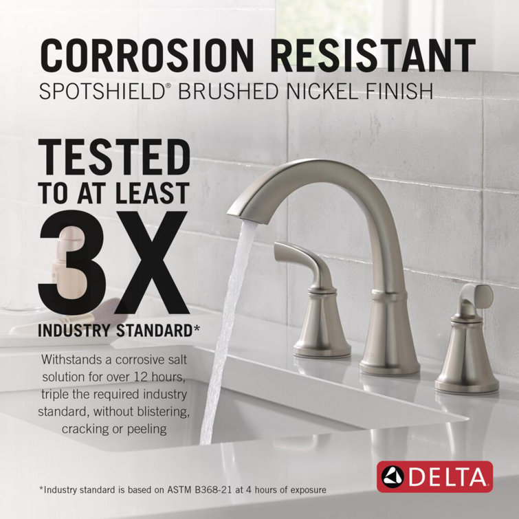 Geist SpotShield Brushed Nickel Widespread Bathroom Faucet