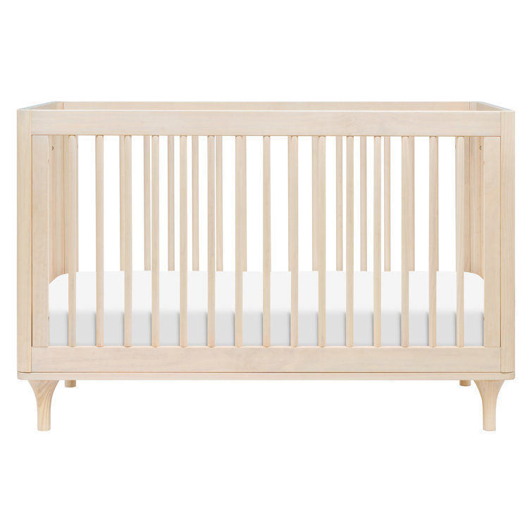 Washed Natural Pine 3-in-1 Convertible Crib with Toddler Rail