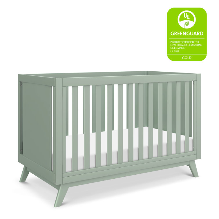 Light Sage MDF 3-in-1 Convertible Standard Crib