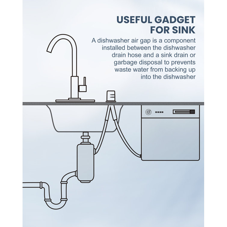 Matte Black Stainless Steel Pull-Down Kitchen Faucet with Air Gap Kit