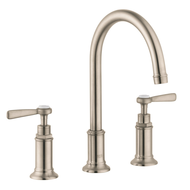 Elegant Montreux 11.5" Polished Nickel Modern Widespread Faucet