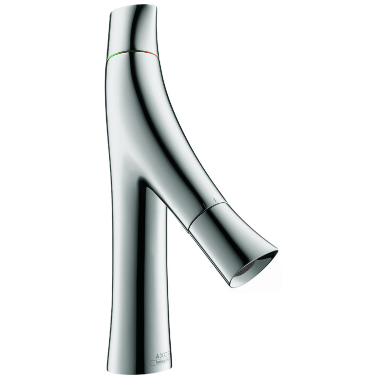 Chrome 11-inch Modern Single Hole Bathroom Faucet