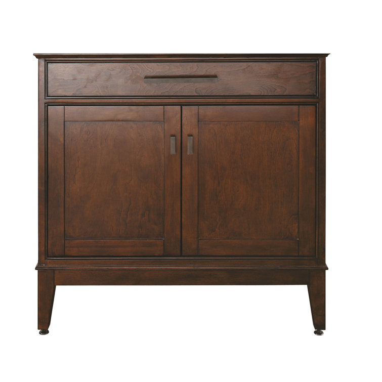 Madison 36'' Tobacco Solid Wood Bathroom Vanity Base