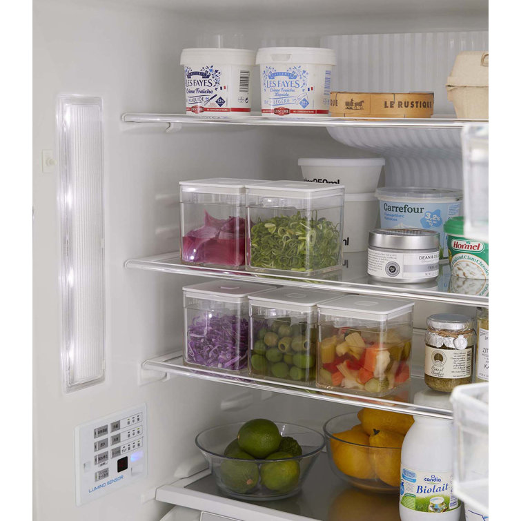 White Plastic Airtight Food Storage Container with Lid