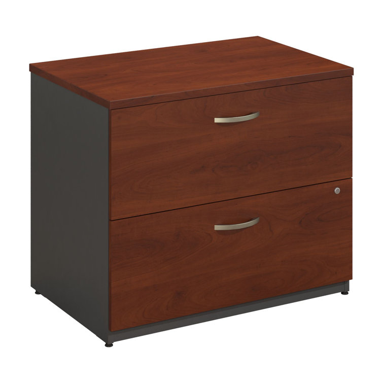 Hansen Cherry 36" Engineered Wood 2-Drawer Lateral File Cabinet