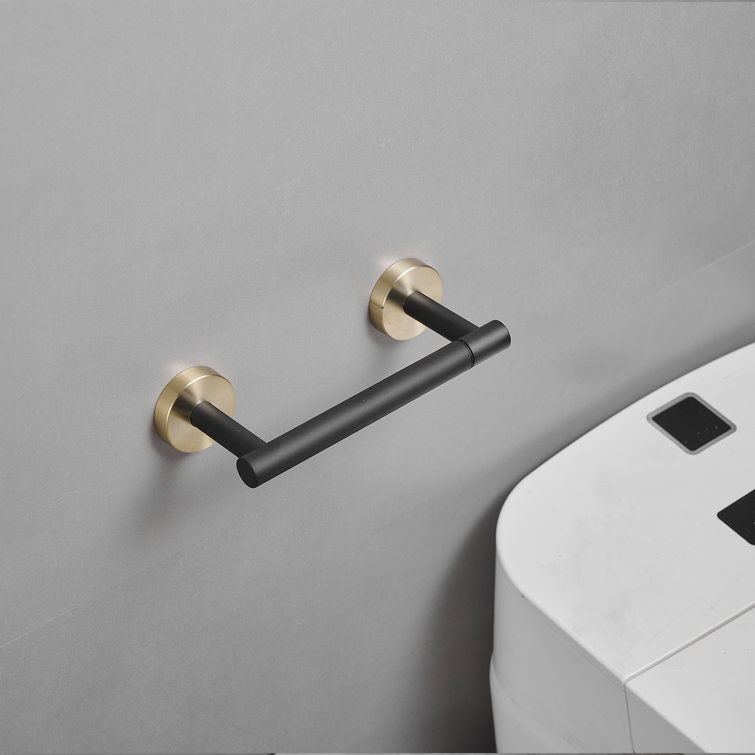 2-Piece Bath Hardware Set With Towel Ring Toilet Paper Holder Toilet Paper Roll Holder