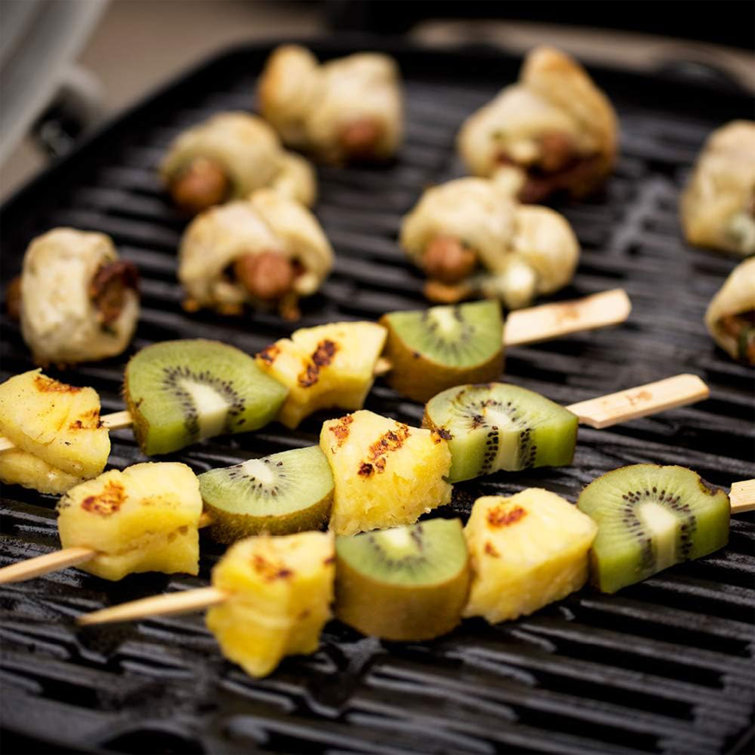 Weber Q 1200 Black Portable Propane Gas Grill with Side Burner