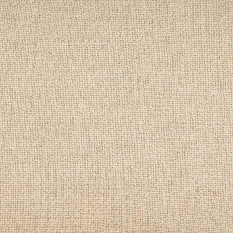 Beige Fabric Two-Piece Sectional Sofa with Wood Legs