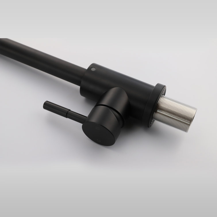 Matte Black Stainless Steel Single Handle Kitchen Faucet