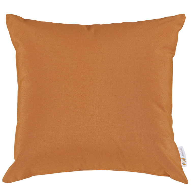 Convene Orange All-Weather Outdoor Patio Pillow Set