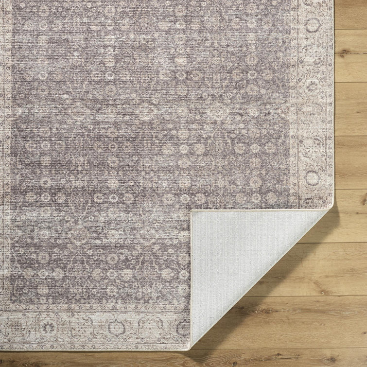Spokane Dark Brown and Cream Synthetic Runner Area Rug