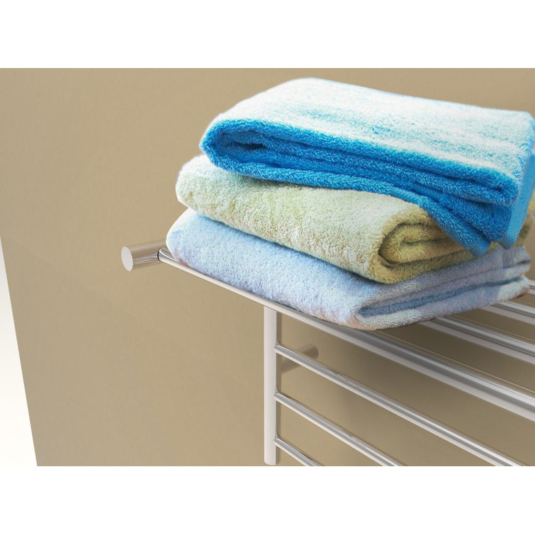 Polished Nickel Wall Mounted Stainless Steel Towel Warmer Shelf