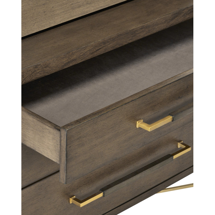 Chanterelle Foldable Secretary Desk with USB Ports and Drawers