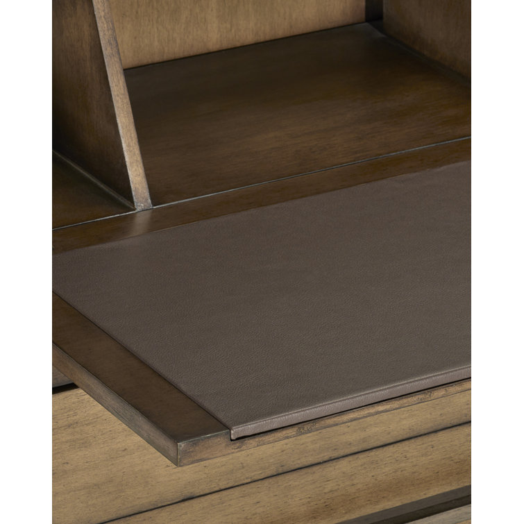 Chanterelle Foldable Secretary Desk with USB Ports and Drawers