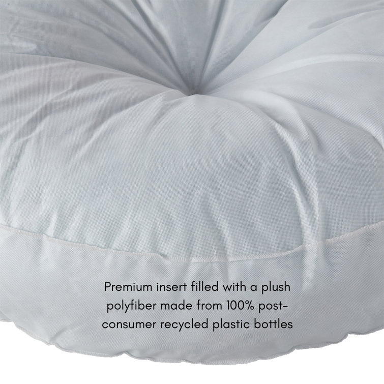 Medium Denim Reversible Microfiber Dog Bed