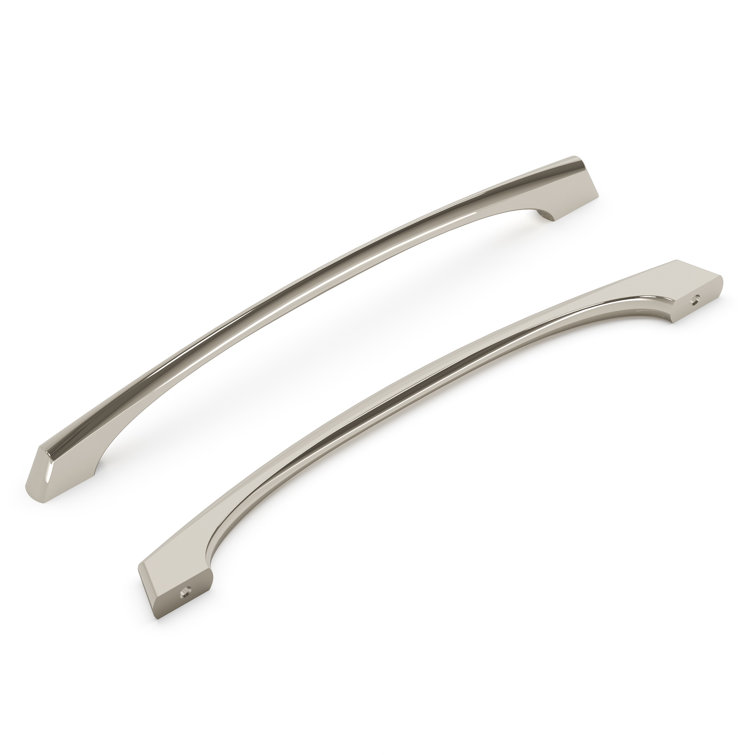 Polished Nickel Modern Arch Handle 10-Pack with Mounting Hardware