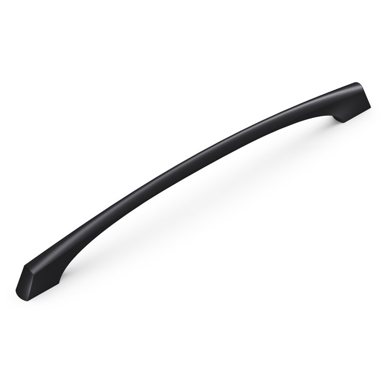 Matte Black Solid Core Kitchen Cabinet Handles, 8-13/16"