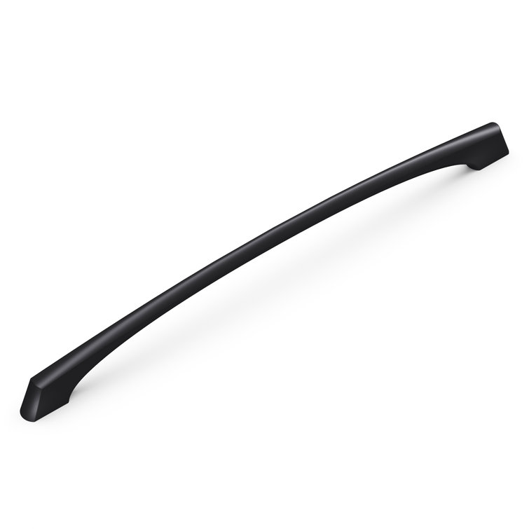 Matte Black Steel Kitchen Cabinet Handles, 13-1/4 Inch