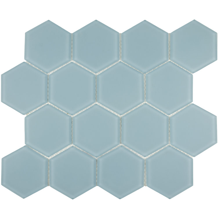 Skyline Matte 11x12 Glass Honeycomb Mosaic Tile