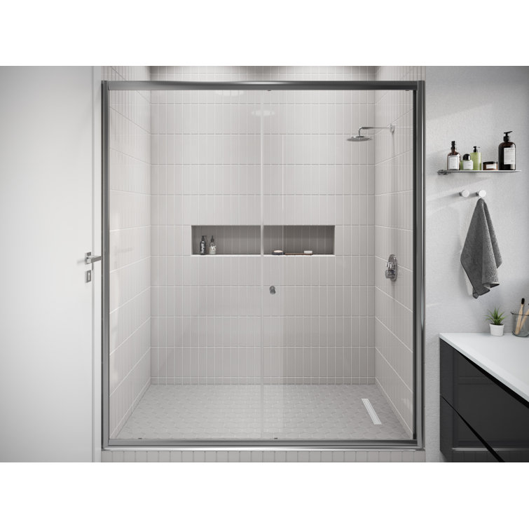 Misty Gray Gloss 2x8 Glass Subway Tile
