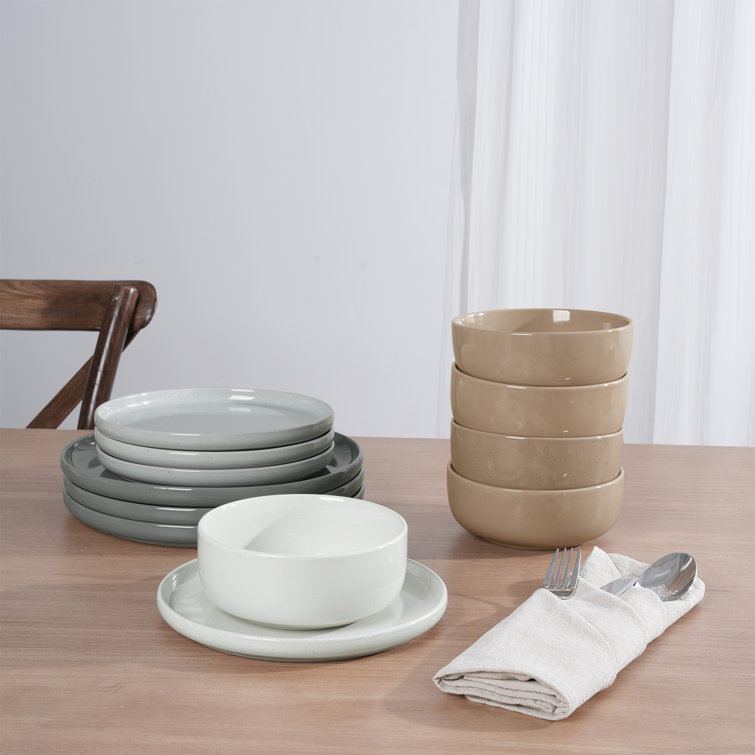 Multicolor Ceramic 24-Piece Dinnerware Set - Service for 8