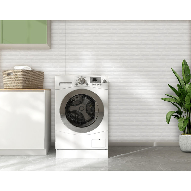 Vista Gloss White 4ft x 8ft 3D Textured PVC Wall Panels