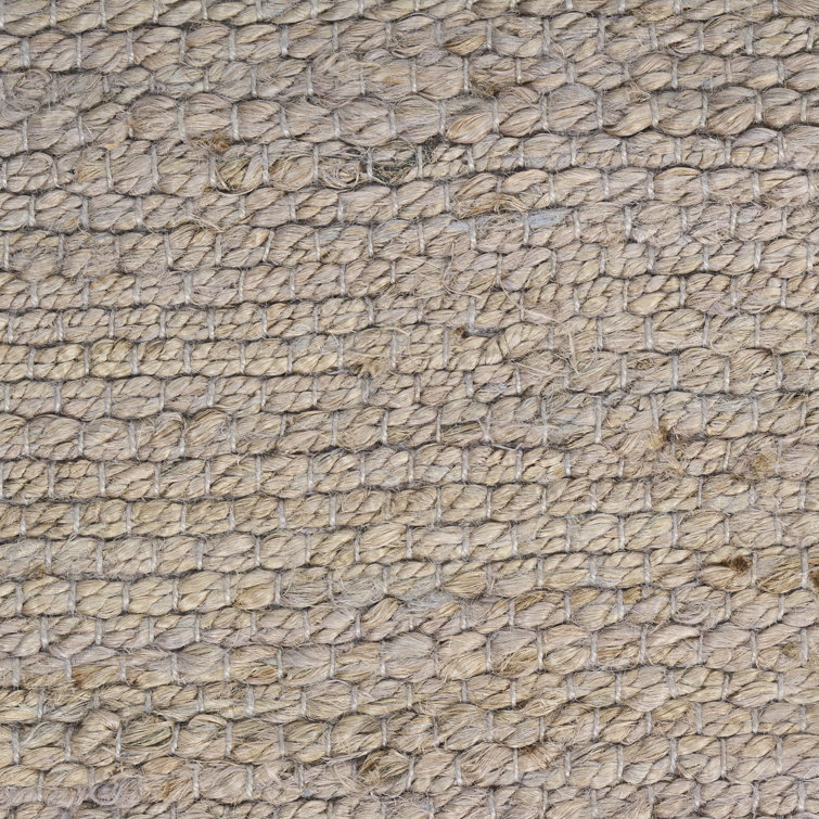 Handmade Gray and Natural Jute 5' x 7' Reversible Rug