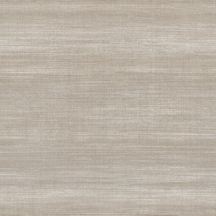 Brown Linen Effect Non-Pasted Washable Wallpaper Roll