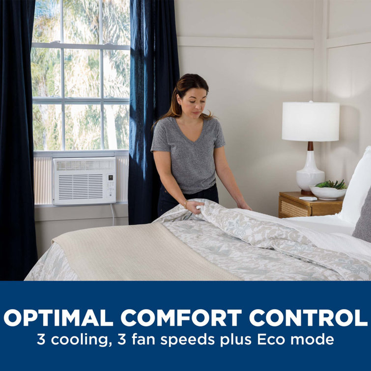 6,200 BTU White Smart Window Air Conditioner with Remote