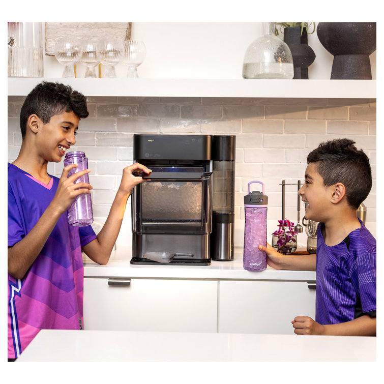Black Stainless Steel Portable Nugget Ice Maker with WiFi
