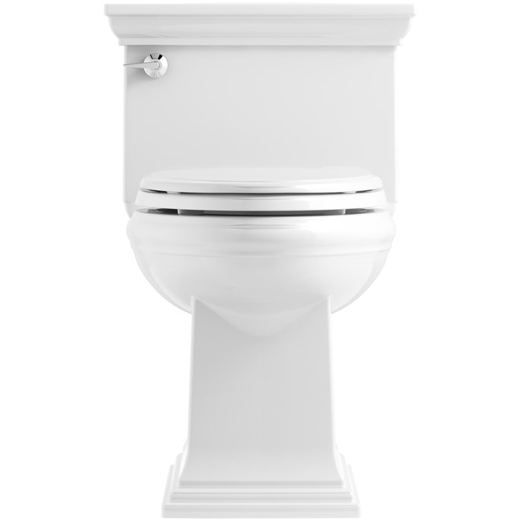 White High Efficiency Elongated Free Standing Toilet