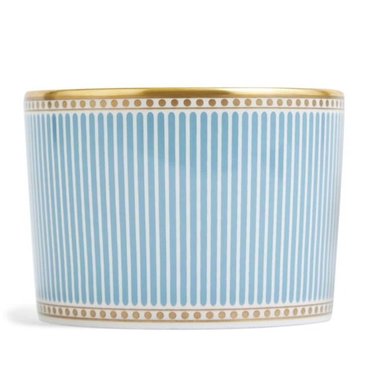Helia Blue and Gold Fine Bone China Teacup with Saucer
