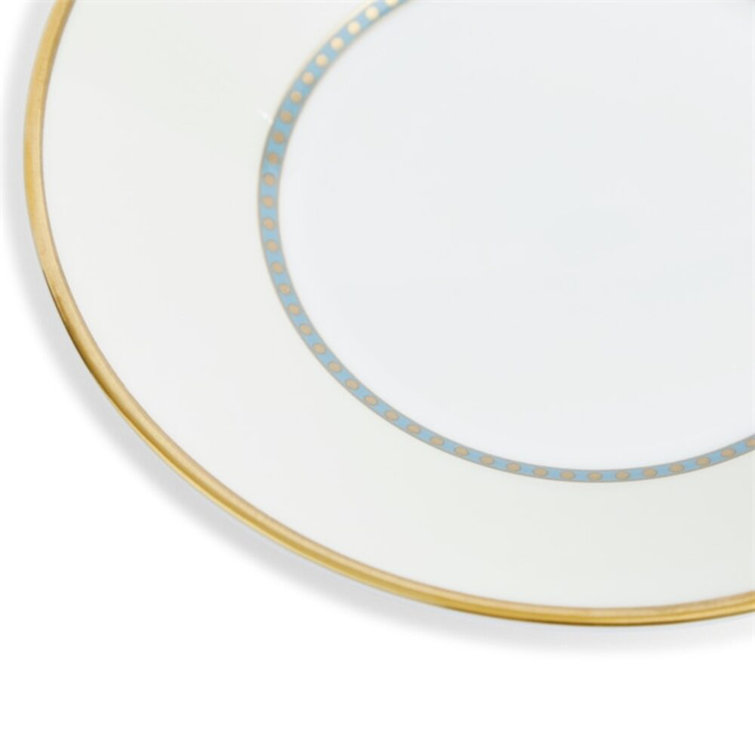 Helia Blue and Gold Fine Bone China Teacup with Saucer