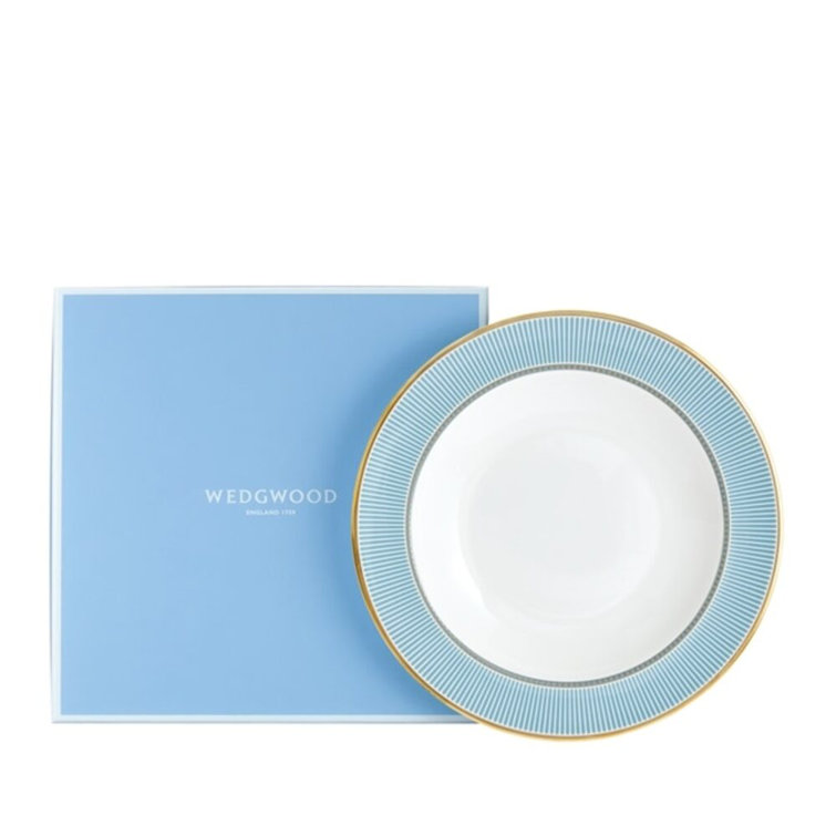 Helia Blue and Gold Handcrafted Porcelain Salad Plate