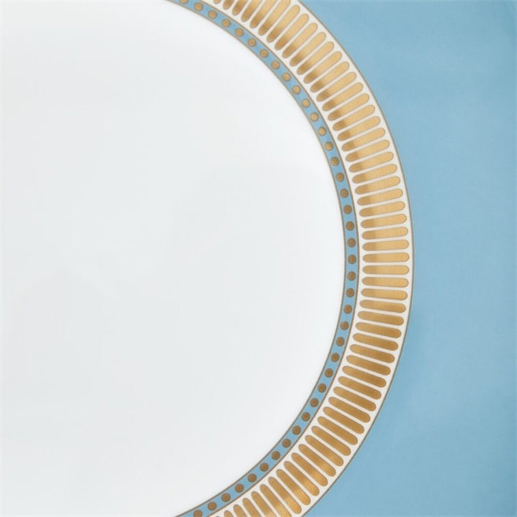 Helia Blue and Gold Handcrafted Porcelain Salad Plate