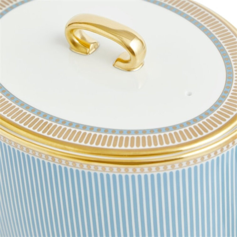 Helia Blue and White Teapot with 22-Carat Gold Lining