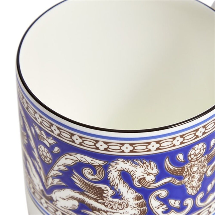 Blue Ceramic Microwave Safe Mug 4.88 inch