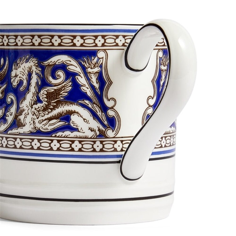 Blue Ceramic Microwave Safe Mug 4.88 inch