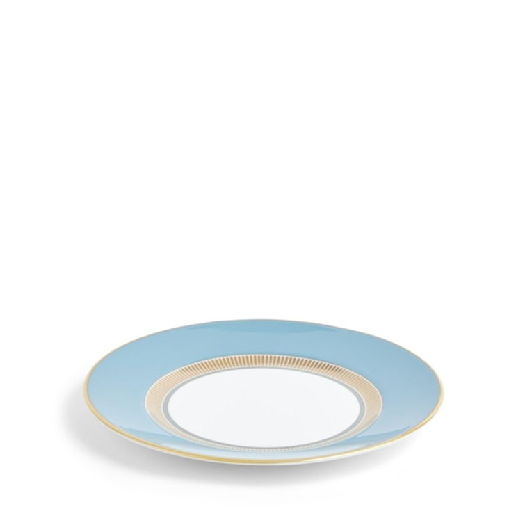 Helia Blue and Gold Handcrafted Porcelain Salad Plate